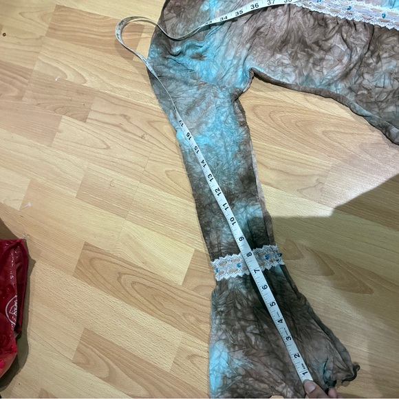 Trixxi S Semi-Sheer Beaded Bohemian Bell Sleeve Top - Picture 5 of 6